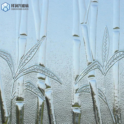 Moru Patroonglas Goud Grijze Kleur Tinted Moru Reeded Fluted Obscured Glass met aanpassing