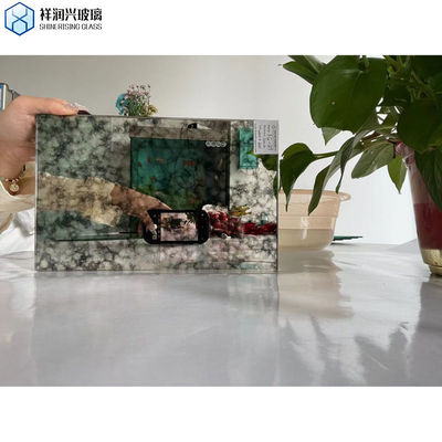 Hotel Lobby TV Wand Decoratieve Antieke Spiegel Glas Achtergrond met ISO-certificering