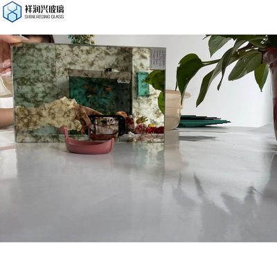 Plat gepolijst decoratief glas antiek spiegelglas voor de muur enkel glas