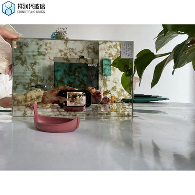 Plat gepolijst decoratief glas antiek spiegelglas voor de muur enkel glas