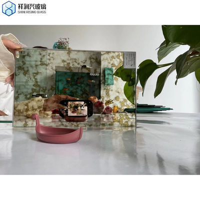 Plat gepolijst decoratief glas antiek spiegelglas voor de muur enkel glas