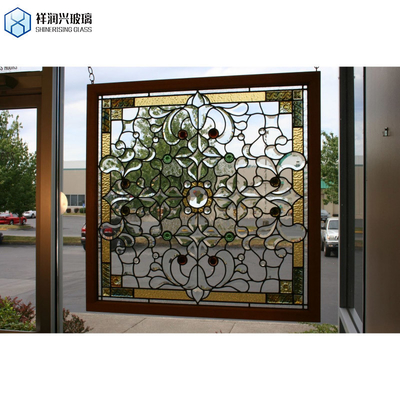 Vaste structuur Architecturale mix Kleurspektrum Glas Handgemaakt Venster Glas