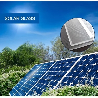 Hoogtransparant zonnepaneel laag ijzer gehard glas voor het bouwen van zonneglas op maat