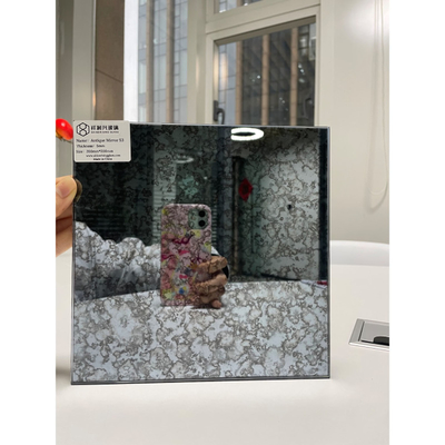 CE-gecertificeerde zilveren afwerking grote antieke spiegel voor decoratie gekleurde spiegelglas