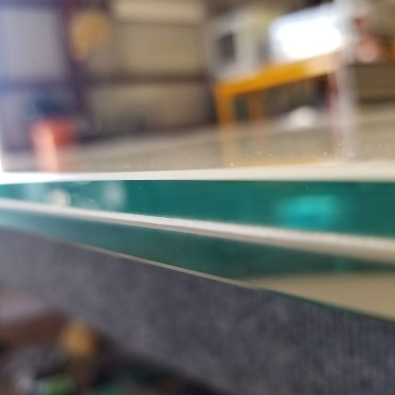 Geraffineerd glas met laag ijzer gepolijst rand voor 1830*2440/2140*3300/2440*3660