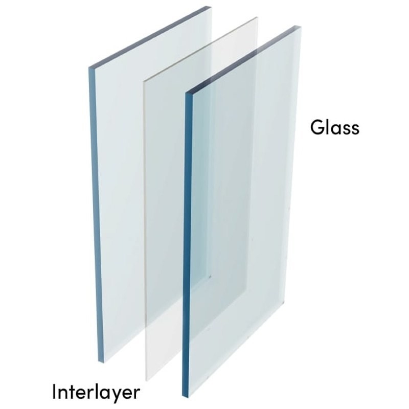 PVB Sgp gehard gelaagd glas 6.38mm 8.38mm 10.38mm 12.38mm Dikte en grootte Opties