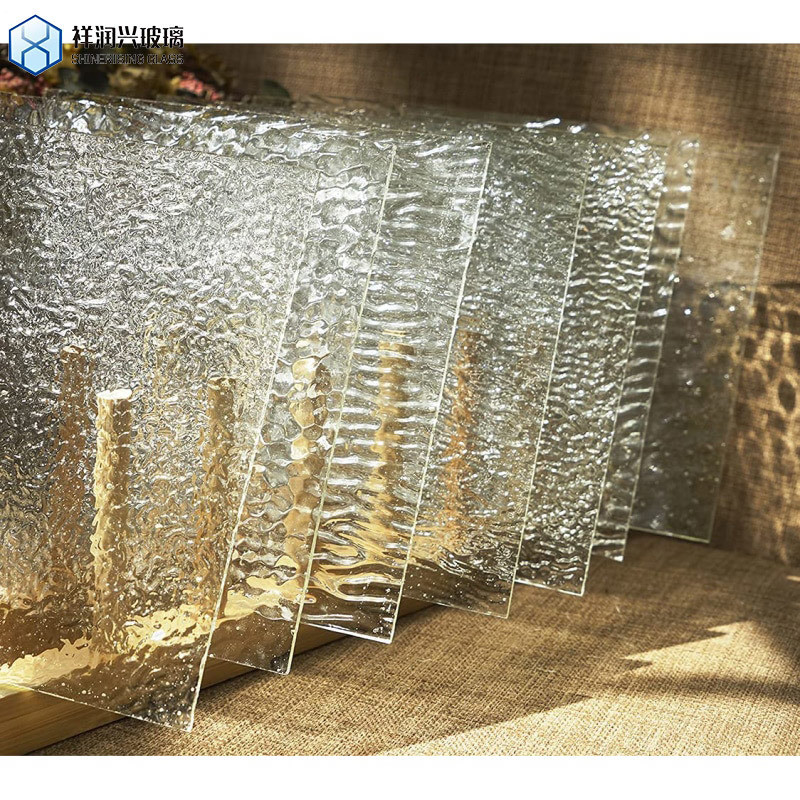 Duidelijk Brons Karatachi Qingdao Glanzend Mistliet Flora Fluted Patroon Glas 7-14 dagen