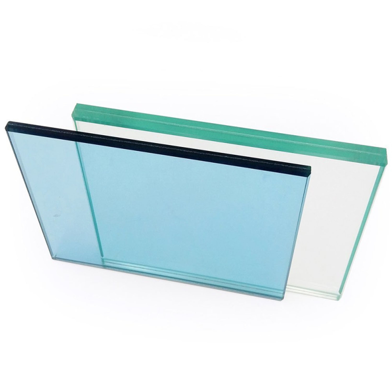 Doorzichtige glazen platte balkonrail van roestvrij staal 100 x 100 cm 3 mm-19 mm gehard glas Tou