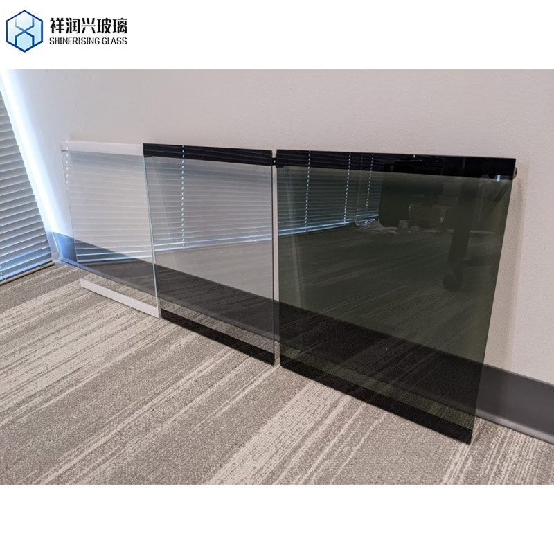 Ontwerp Franse deur met reflecterend getemperd veiligheidsglas Op maat gemaakte aanvraag aanvaard