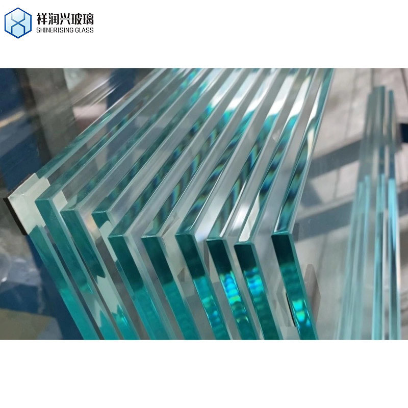 Op maat gemaakte grootte poedercoating gelamineerd gehard glas vast venster voor commerciële