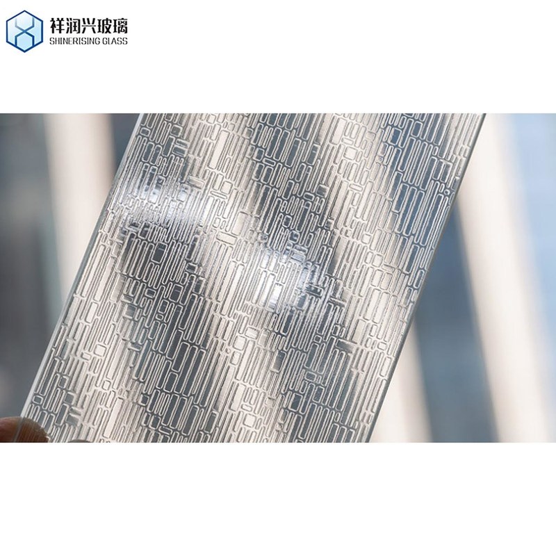 Vlak decoratief ondoorzichtig privacy fluteliet-B gemodelleerd glas voor ramen en gebouwen