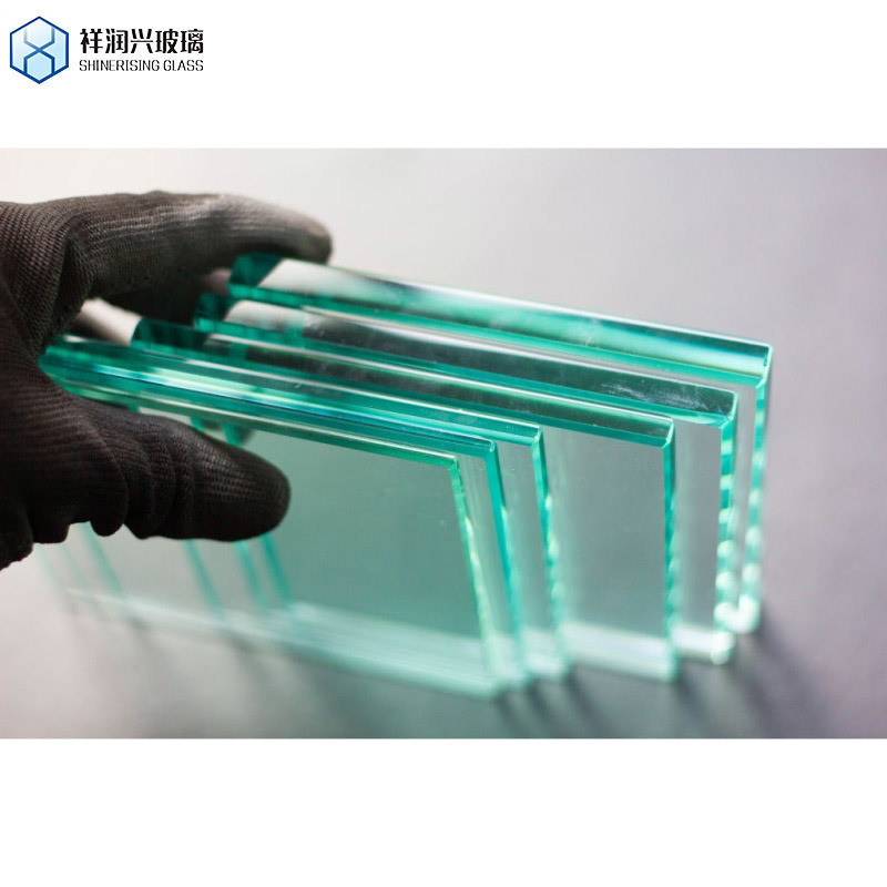 6 mm-8 mm Ultra helder gekleurd gehard glas voor douche Fysiek gehard glas