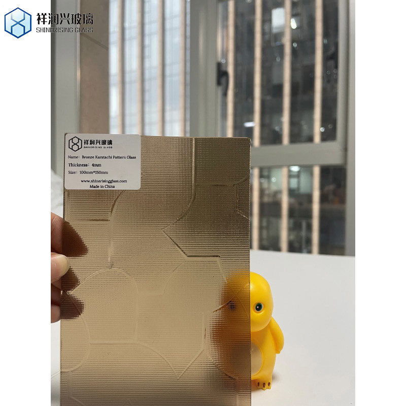 Duidelijk Ultra Duidelijk Muro Brons Grijs Muro Karatachi Nashiji Patroon Glas voor Badkamer