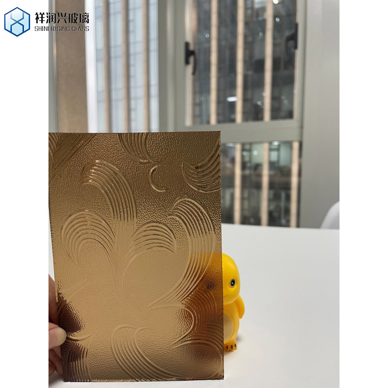 Gepersonaliseerd gouden brons kleur Nashiji patroon glas met plat gepolijst randwerk