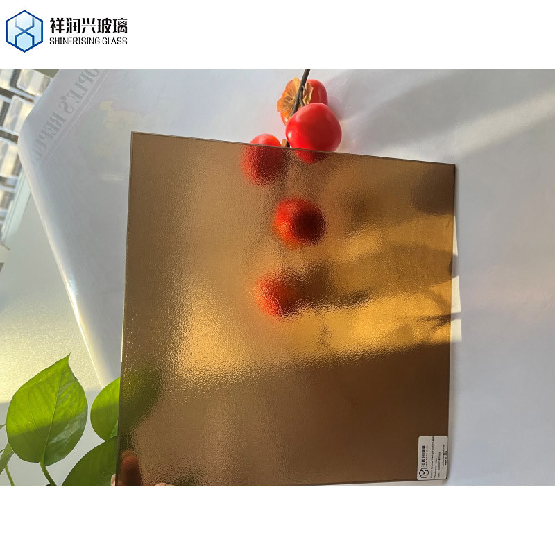 12 mm reflecterend glas decoratie gratis platte vaste zwevende glas met groene blauwe bronzen grijze kleuren