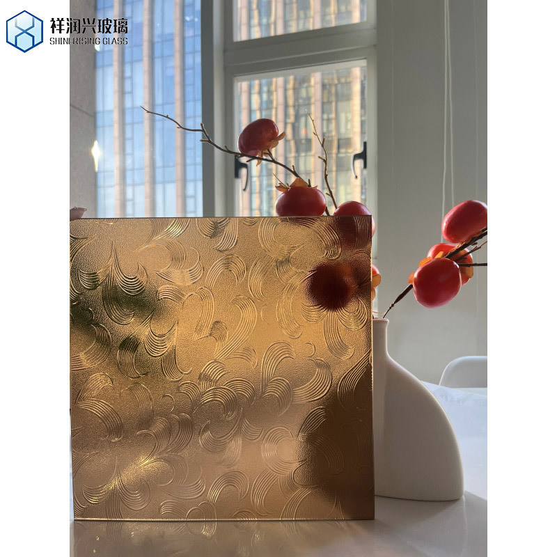 Bamboe gegoten glas voor enkel glas Bedraad/decoratief/badkamerglas in bamboe-ontwerp