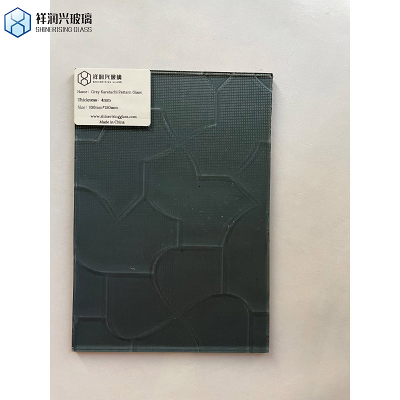 8 Mohs hardheid oven gesmolten sloop textuur patroon glas voor gordijnwand balustrade