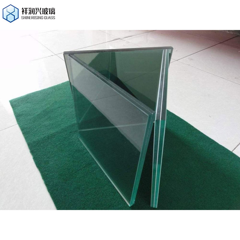 Vlak gepolijste rand 3-10 mm Helder laag ijzer getint reflecterend gehard gelamineerd glas