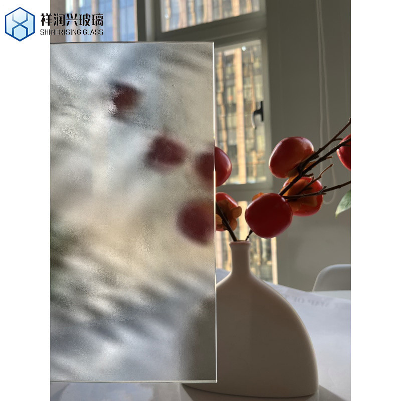 Architectuur Decoratief Fusing Flat Polished Edge Werk Op maat Gegooid Tempered Glass
