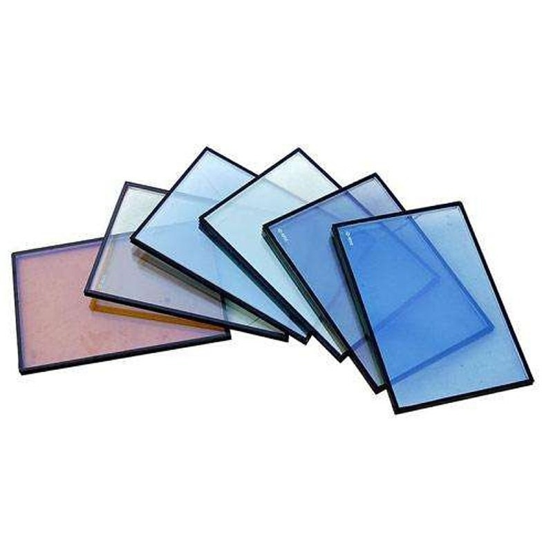 Vlak gepolijst randwerk 5 mm grijs glas voor gebouwen decoratie in vaste kleur