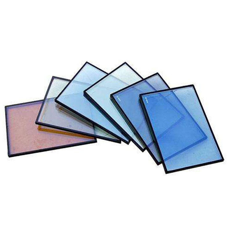 Geraffineerd glazen gebouw gevel getinte decoratie geïsoleerd glas in patroonglas