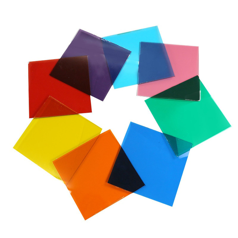 Aanpassing Gekleurd glas 5mm 6mm 8mm Reflectief Blauw Groen Gekleurd Temperd Glas