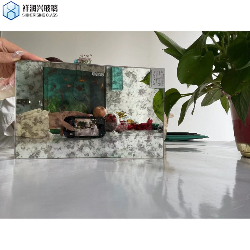 LED badkamer glazen spiegel met antieke zilveren defogger touch sensor en gehard glas
