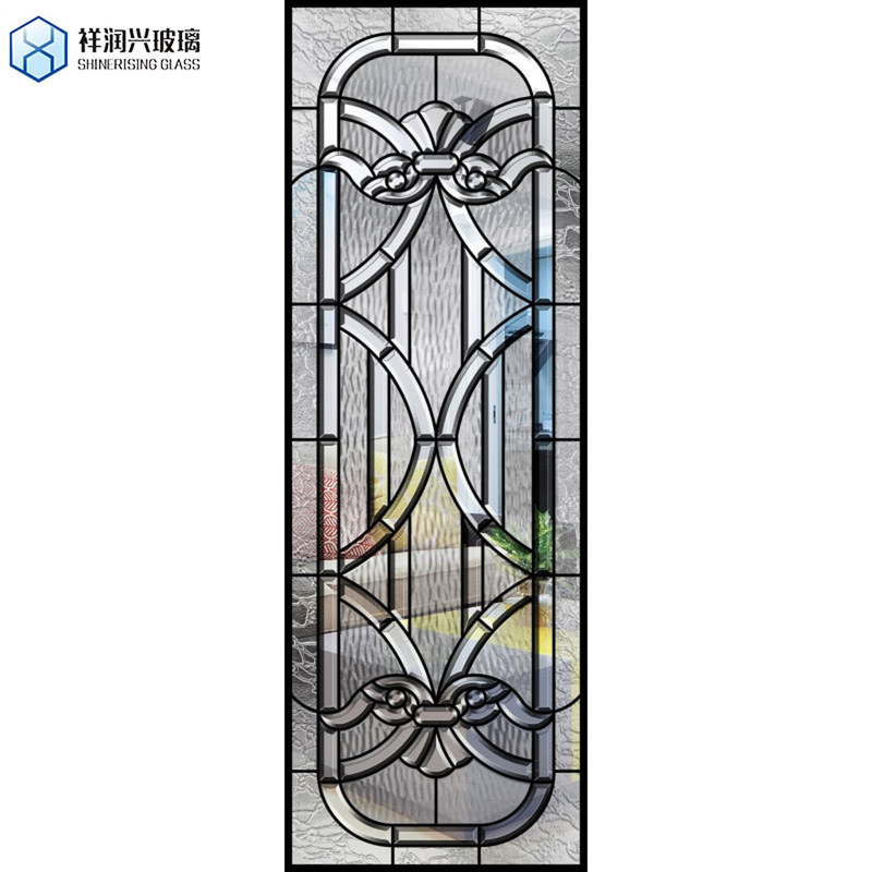 3 mm-19 mm dikte plat gehard glas ijs bloem patroon deur voor gebouw decoratie