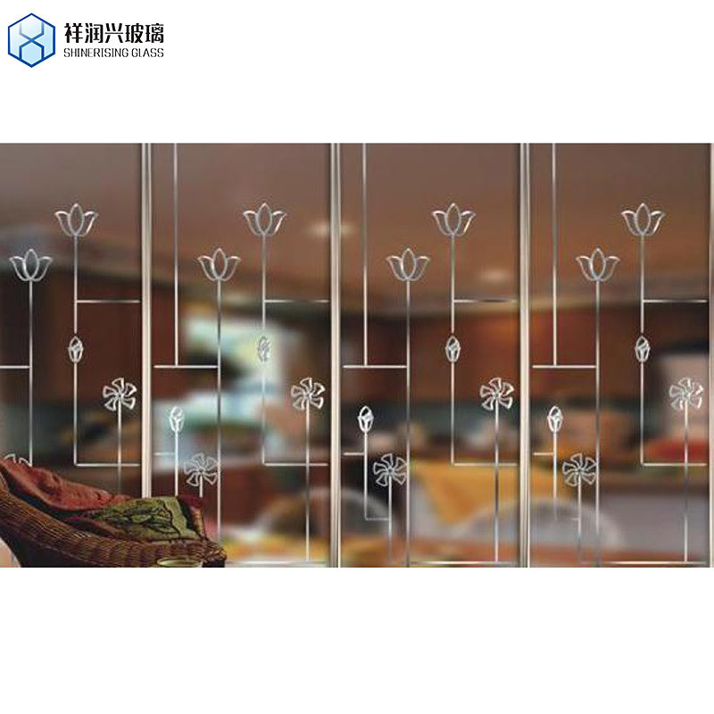 Vaste structuur Helder hol kristal baksteen voor keuken Gebouw Glas Wand Decoratie
